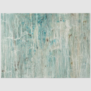 Beach Rustic Wood Ocean Blue Crackle Decoupage  Tissue Paper