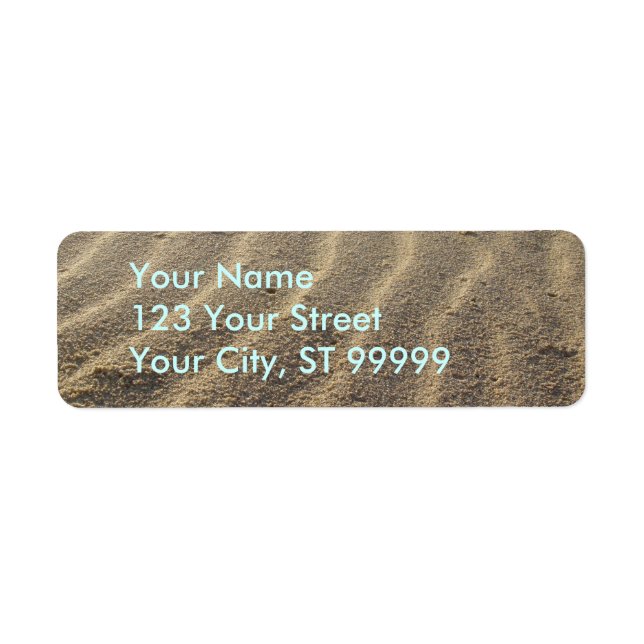 Beach Sand Address Labels (Front)