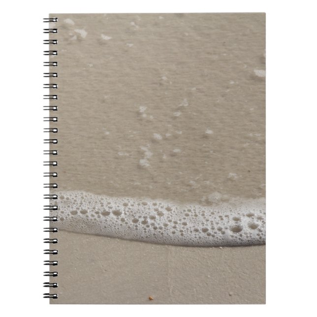 Beach Sand and Sea Foam Notebook (Front)