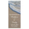 Beach Sand and Sea Foam Wedding Program