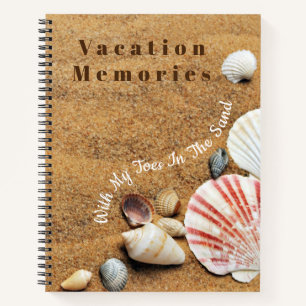 Beach Sand And Sea Shells Notebook