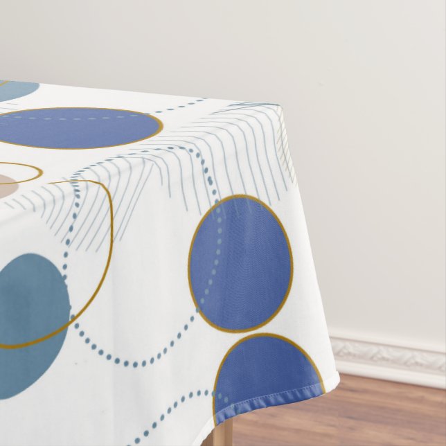 Beach Sand Colour Dots Tablecloth (In Situ)