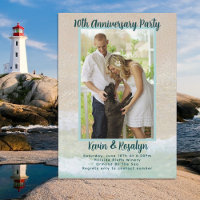 Beach Sand Couples Photo Anniversary Party