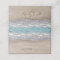 Beach Sand Hearts Elegant Tropical Modern Wedding
