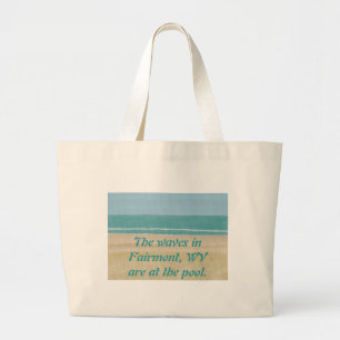 Beach Sand Ocean Fairmont WV Canvas Bags