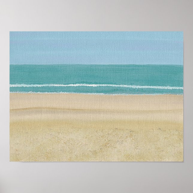 Beach Sand Ocean Scene on Posters (Front)