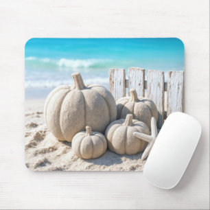 Beach Sand Pumpkins and Starfish Mouse Pad