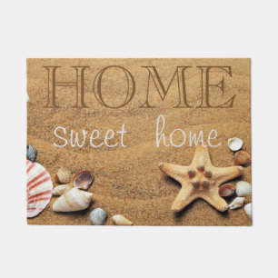 Beach,Sand, Seastar,Seashell ,Home Sweet Home Doormat