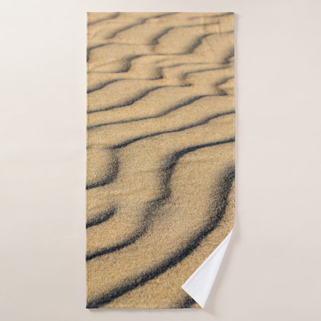 Beach sand waves sand dunes sandy bath towel (Bath Towel)