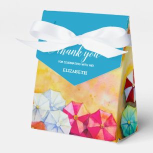 Beach Sand Waves Thank You Favor Box