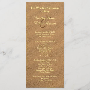 Beach Sand Wedding Tall Program