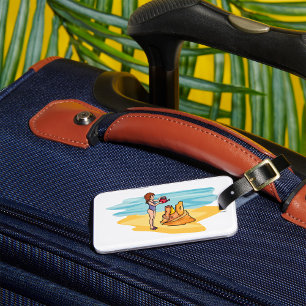 Beach Sandcastle Luggage Tag
