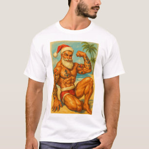 Beach Santa Gay T-Shirt   Gay Shirt for Men   LGBT