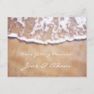 Beach Save the Date Announcement Postcard