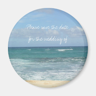 Beach Save the Date Magnet