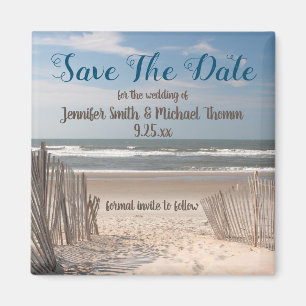 Beach Save The Date Magnet