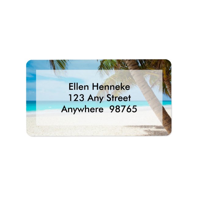 Beach Scene 1 Label (Front)