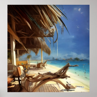 Beach Scene 2 Poster