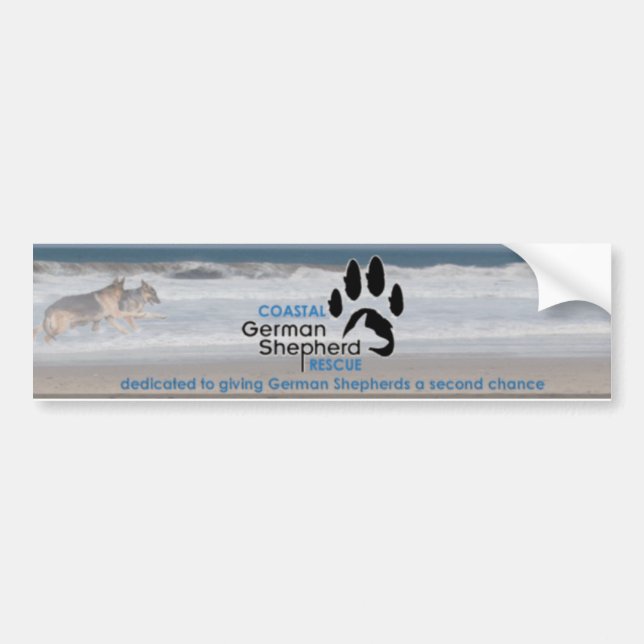 Beach Scene Bumper Sticker - Coastal GSR (Front)