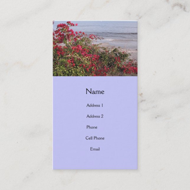 beach scene business card (Front)