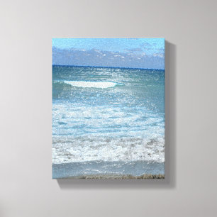 Beach scene canvas print