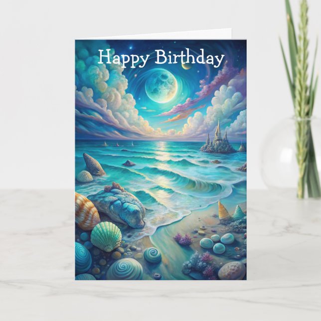 Beach Scene  Card (Front)
