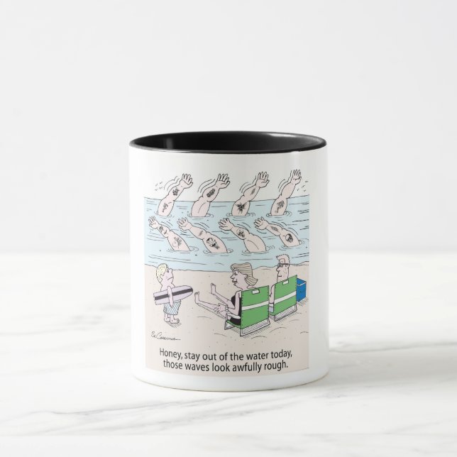 Beach Scene Coffee Mug (Center)