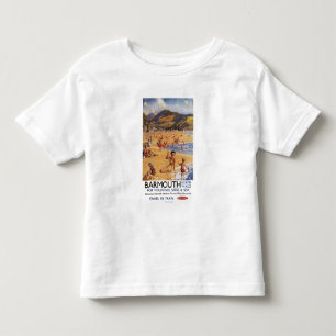Beach Scene Mother and Kids British Rail Toddler T-shirt