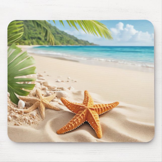 Beach Scene Mouse Pad (Front)