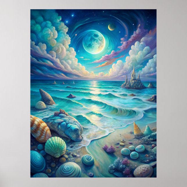 Beach Scene Poster (Front)