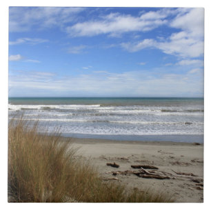 Beach scene tile