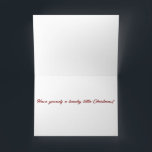 Beach scene with Santa hat folded Christmas card<br><div class="desc">This Christmas card has an original photo taken by me on the beautiful beaches of Cocoa Beach,  FL.  This card would make a beautiful greeting card to give to your family and friends this holiday season!</div>