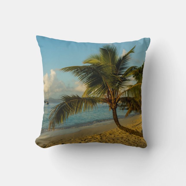 Beach scenic throw pillow (Front)