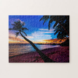 Beach Scenic Tropical Scenic Jigsaw Puzzle