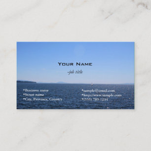 beach,sea and sky business card