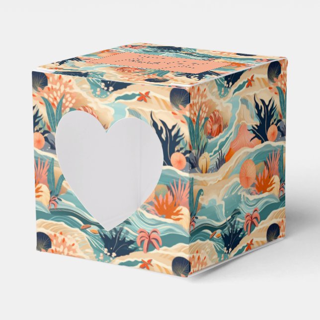 Beach Sea Life Favor Box (Front Side)