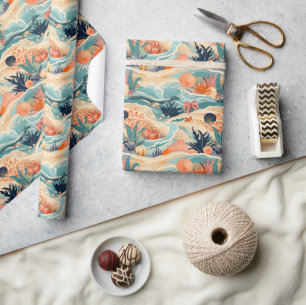 Beach Sea Life Wrapping Paper