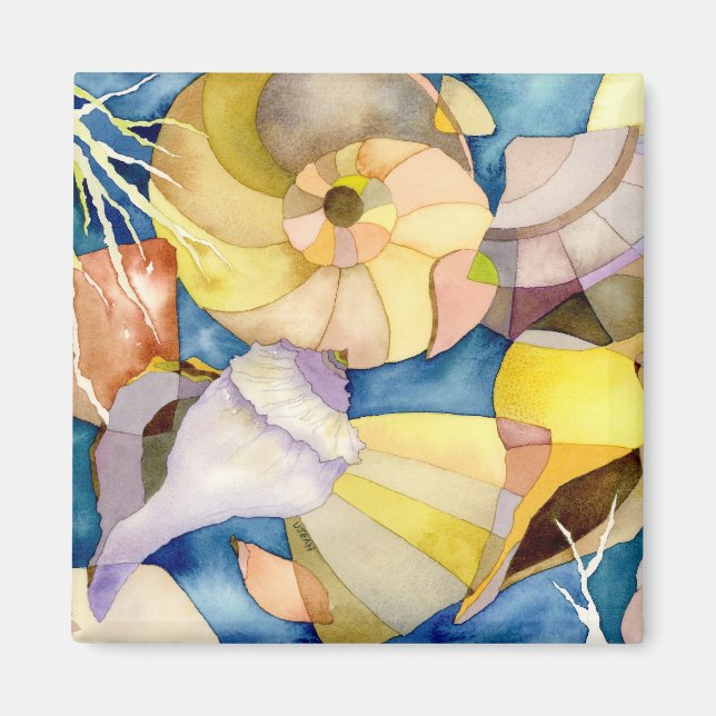 Beach Sea Shells Magnet (Front)