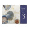 Beach Sea Shells Table Number Card