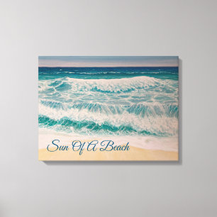 Beach Sea Surf Sun of a beach canvas print
