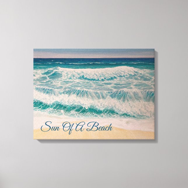 Beach Sea Surf Sun of a beach  canvas print (Front)
