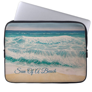 Beach Sea Surf Sun of a beach   Laptop Sleeve