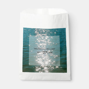 Beach Sea Water Sparkles Wedding   Favour Bag