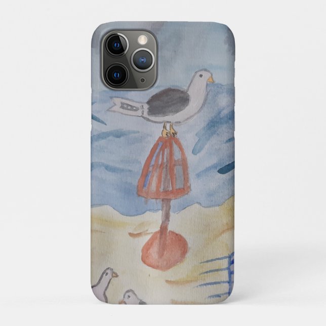 Beach Seagulls iPhone Case (Back)