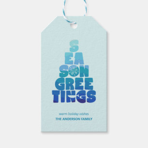 Beach Seas And Greetings Gift Tags