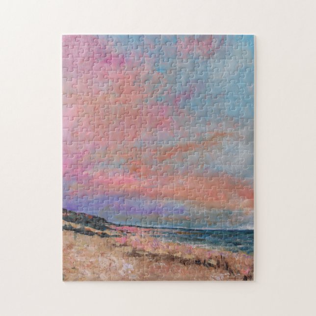 Beach Seascape Fine Art Beach Painting Jigsaw Puzzle (Vertical)