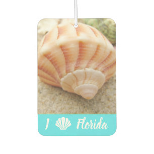 Beach Seashell Florida Aqua Blue Air Freshener