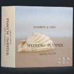 Beach Seashell , Hearts Binder<br><div class="desc">Beach wedding planner.</div>