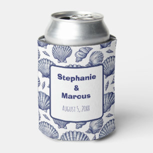 Beach Seashell Wedding Beach Favour Can Cooler