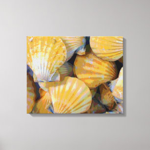Beach Seashells Art Canvas Print
